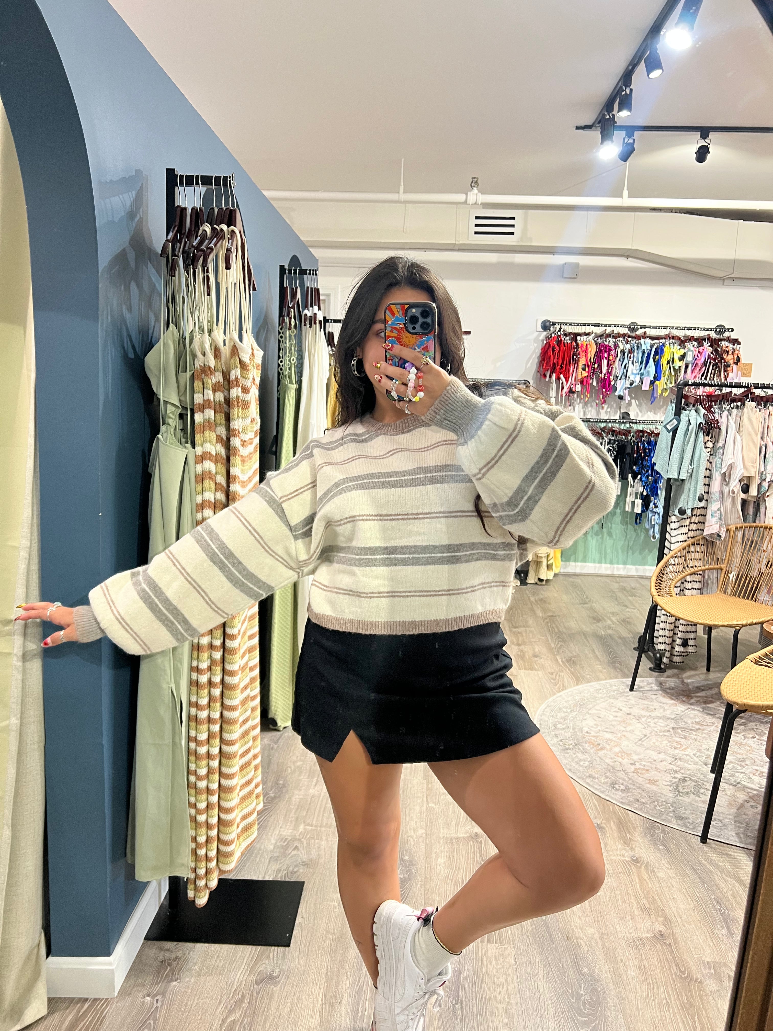 Slow Dance Striped Sweater