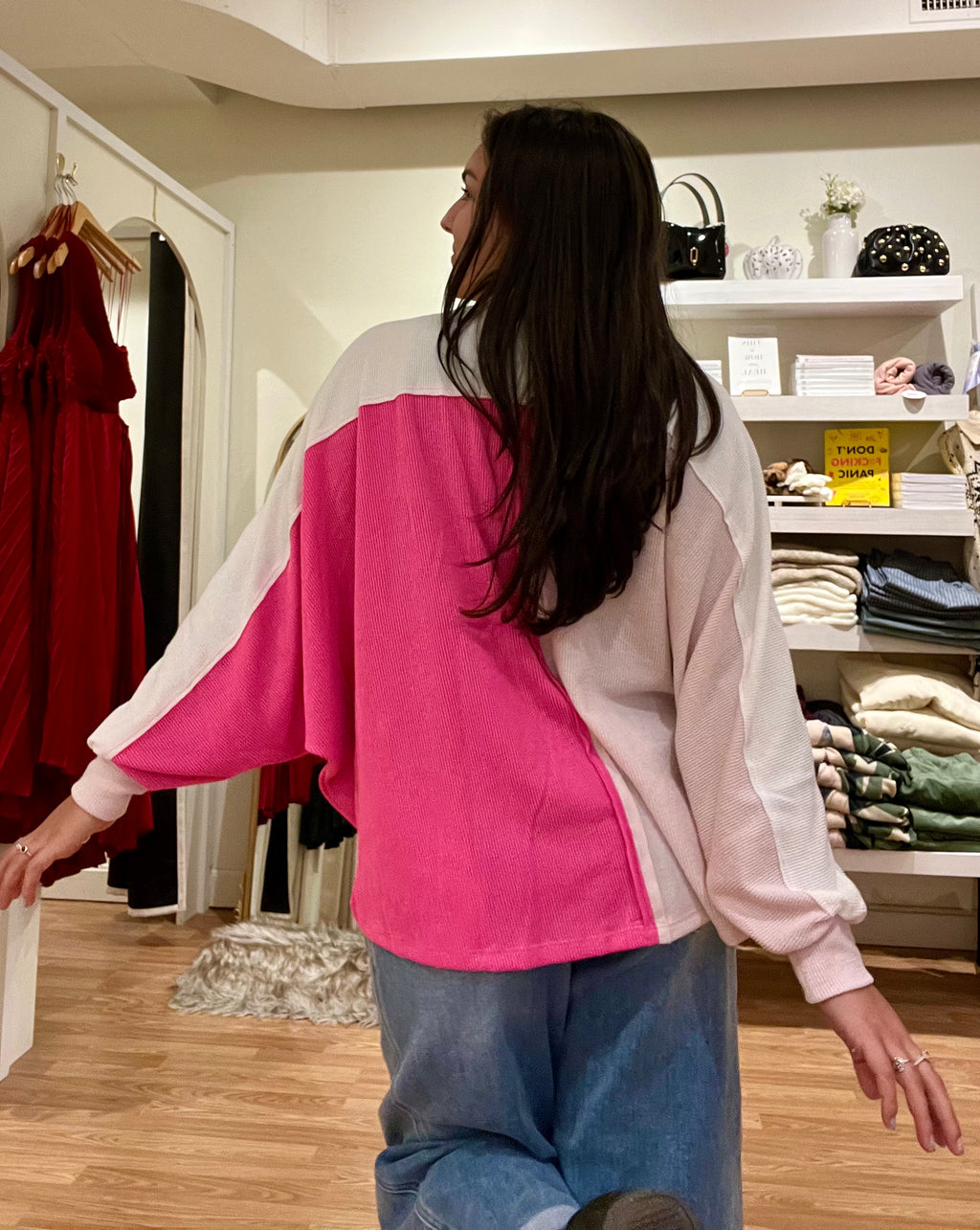 Victoria Color Block Pullover