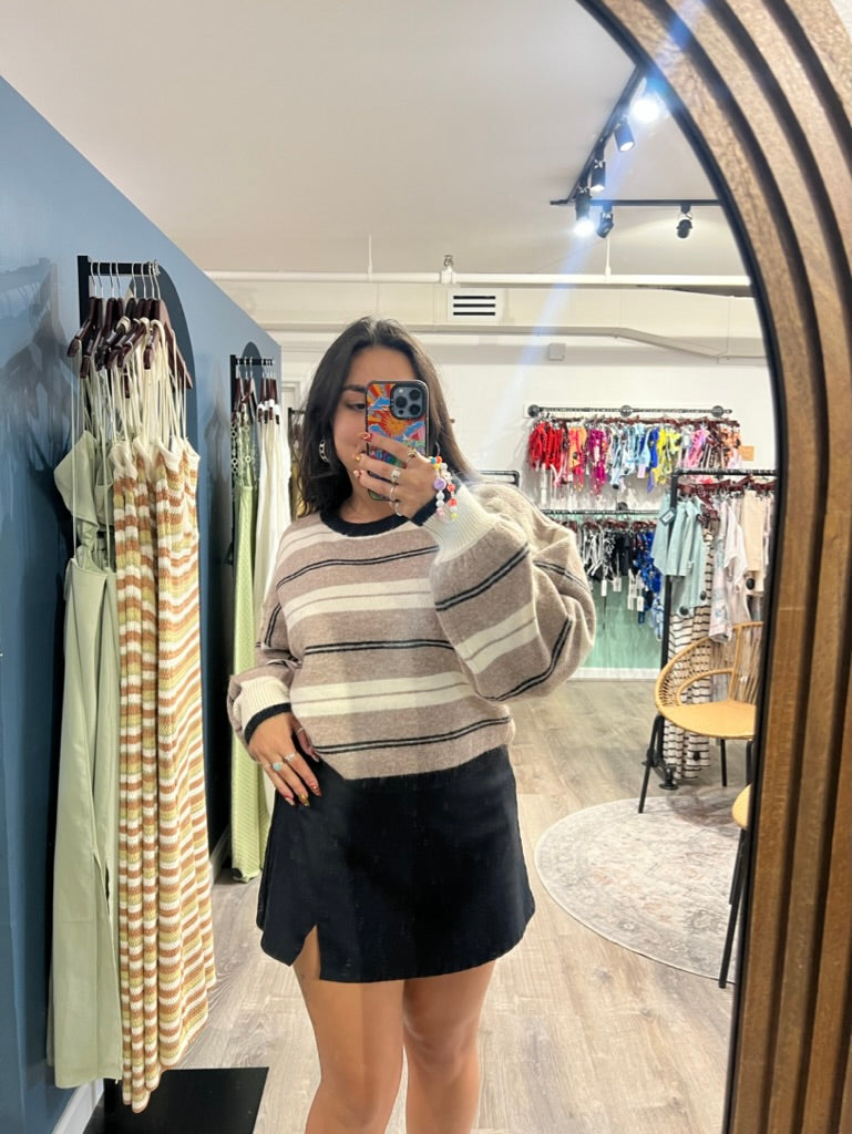 Slow Dance Striped Sweater