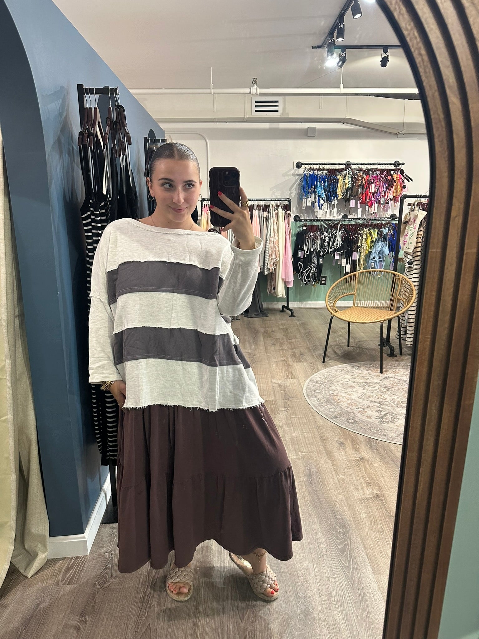 Carly Color Block Pullover