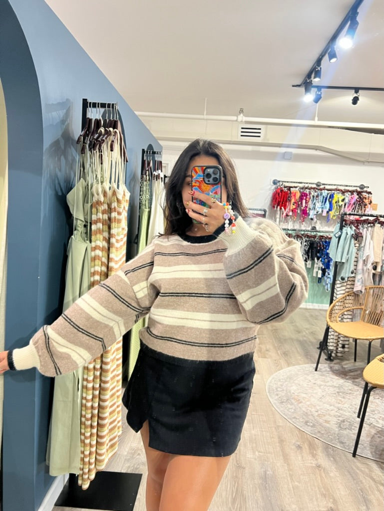 Slow Dance Striped Sweater