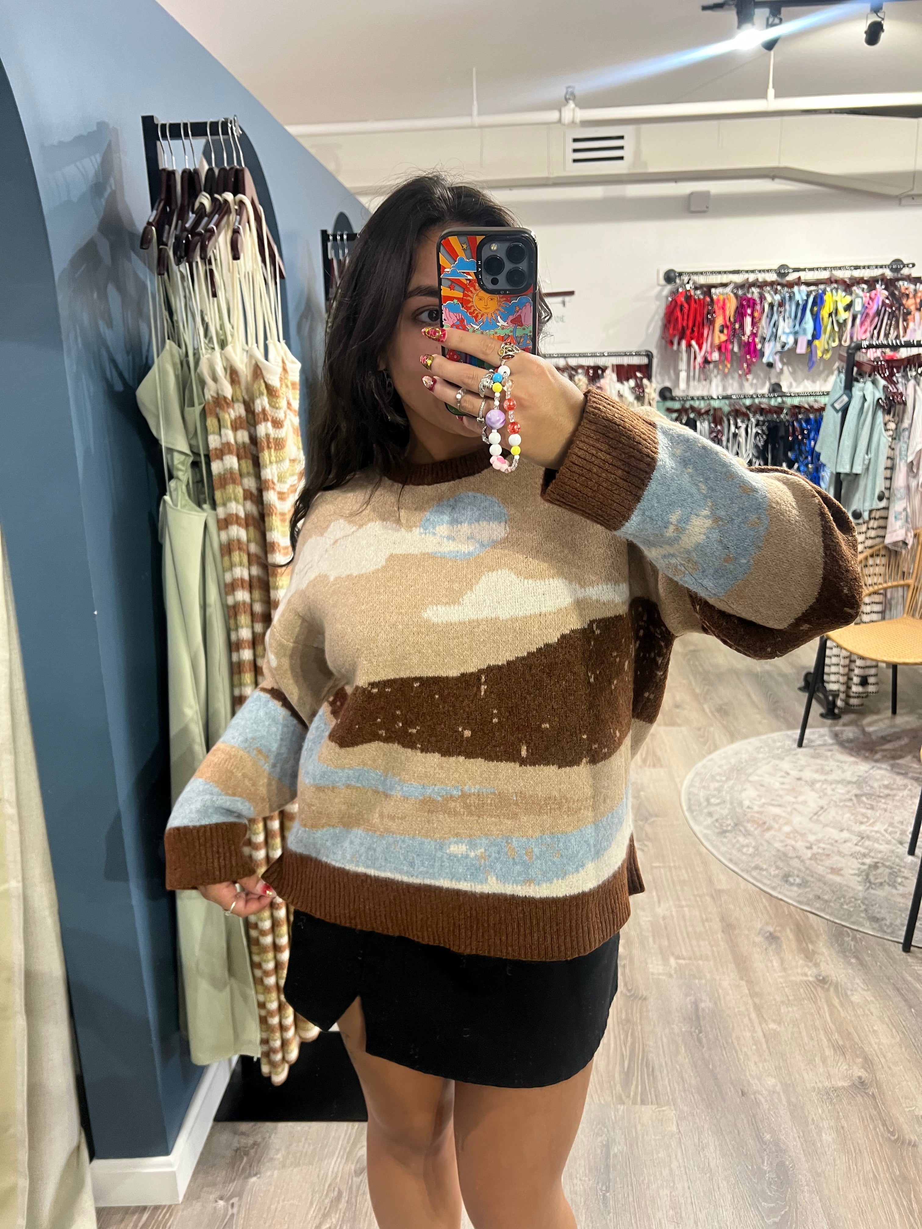 Walks Along The Beach Sweater