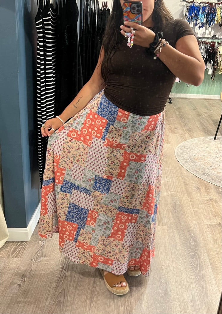 Payton Patchwork Skirt