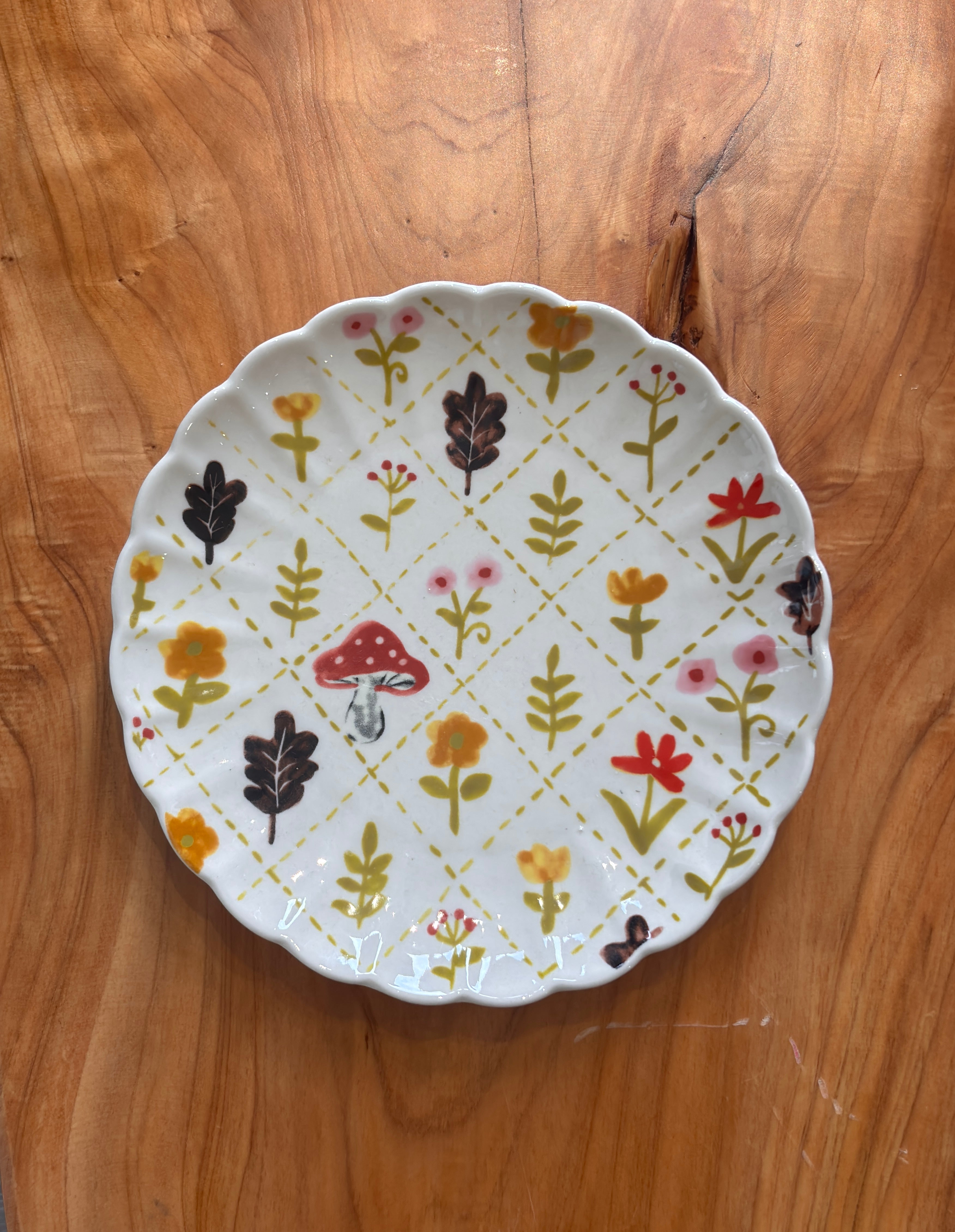 HandPainted Scalloped Plate