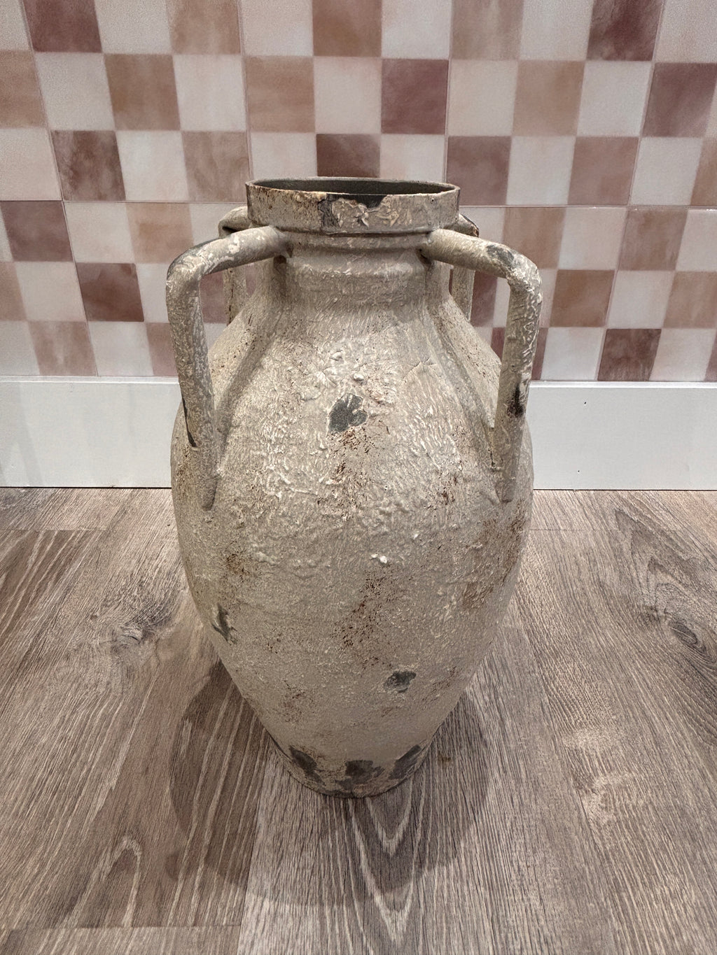 Metal Urn w/ Handles Medium