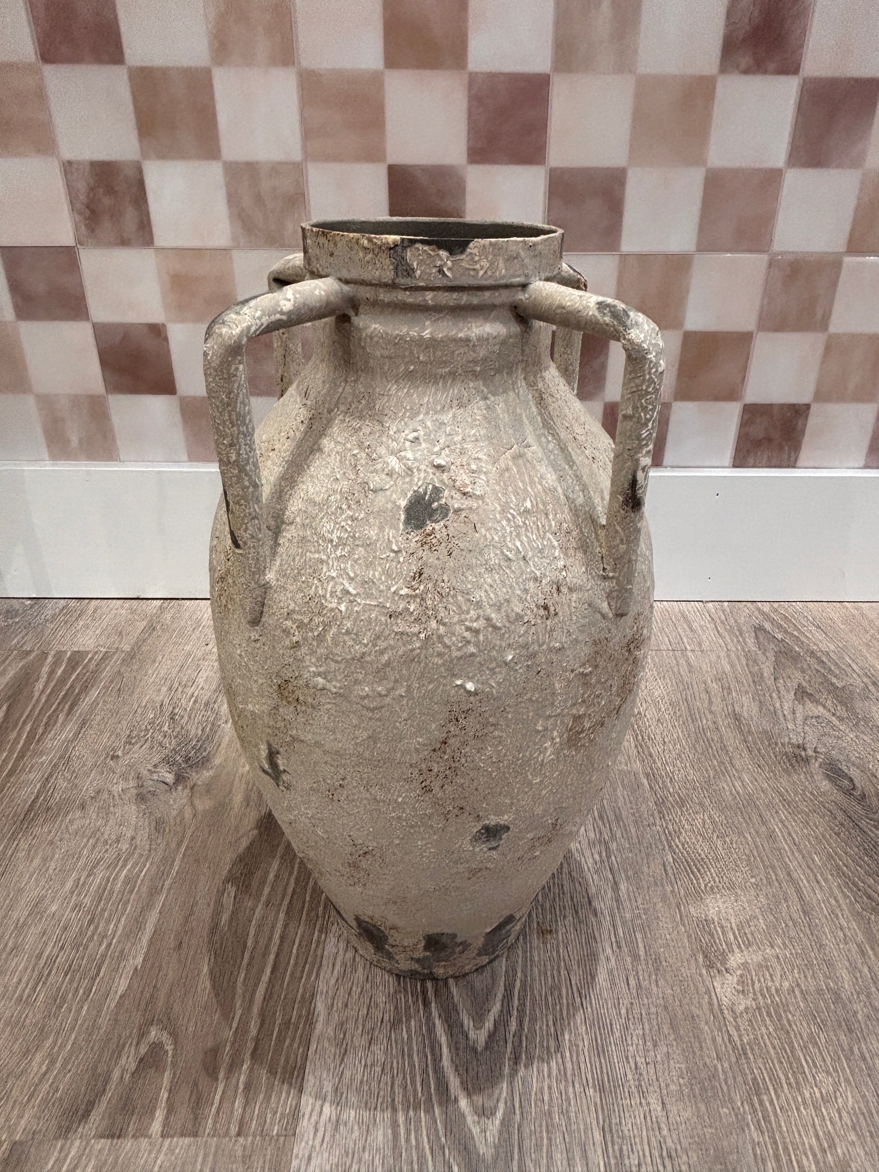 Metal Urn w/ Handles Medium