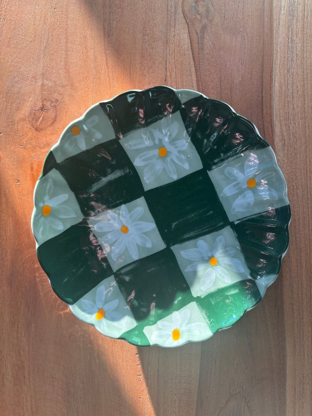 HandPainted Scalloped Plate