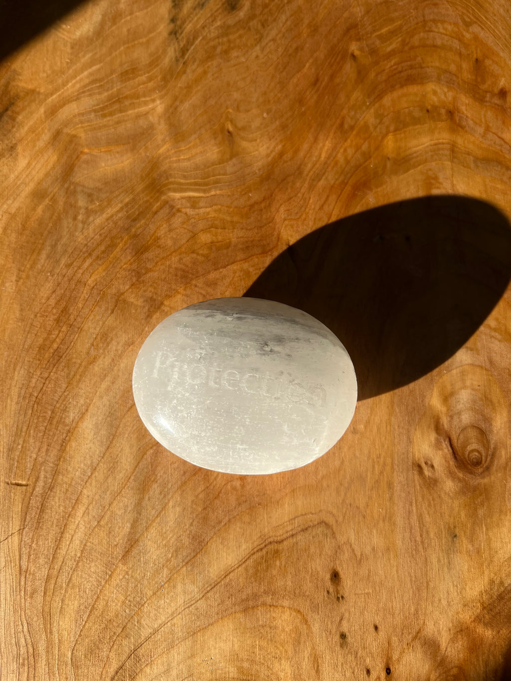 Empowering Selenite Palm Stones