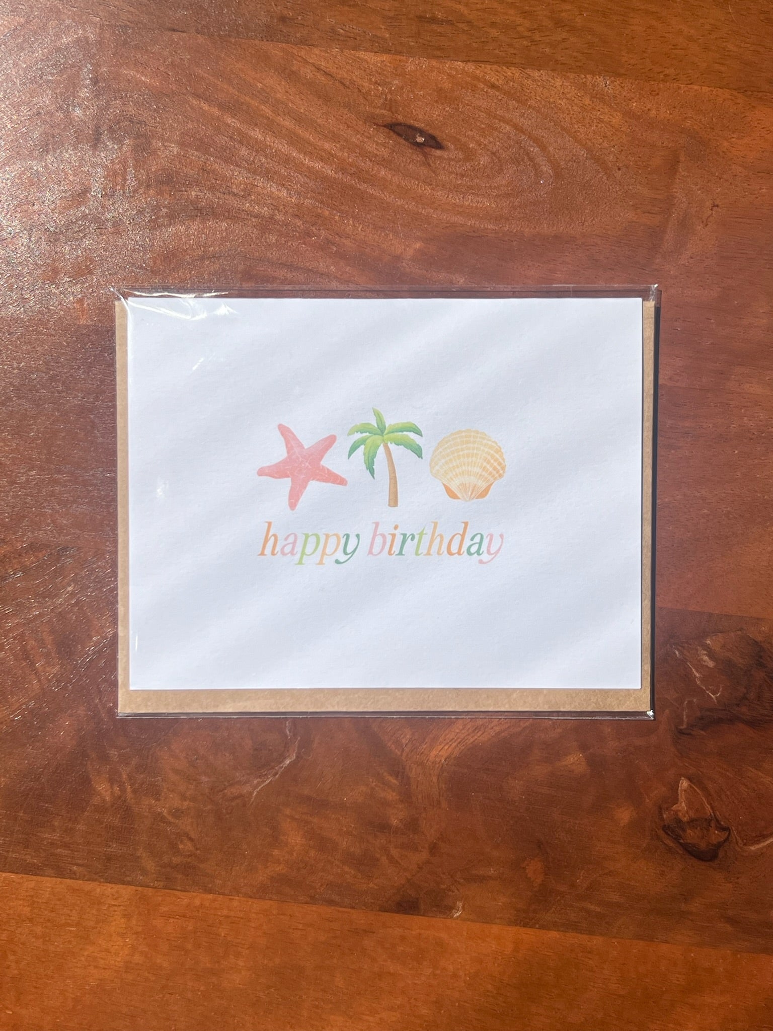 'Seashell Babe' Birthday Greeting Card
