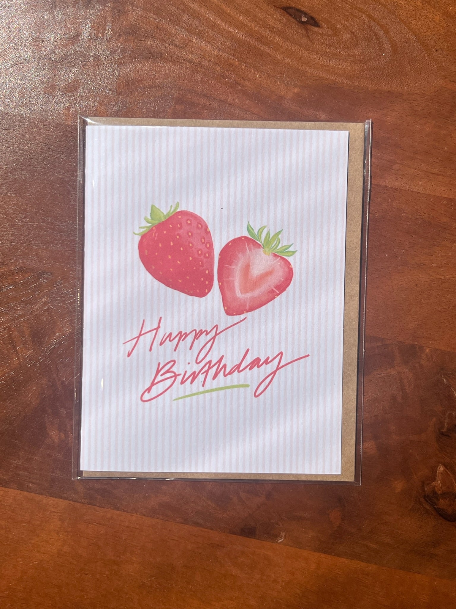 Strawberry Happy Birthday Card