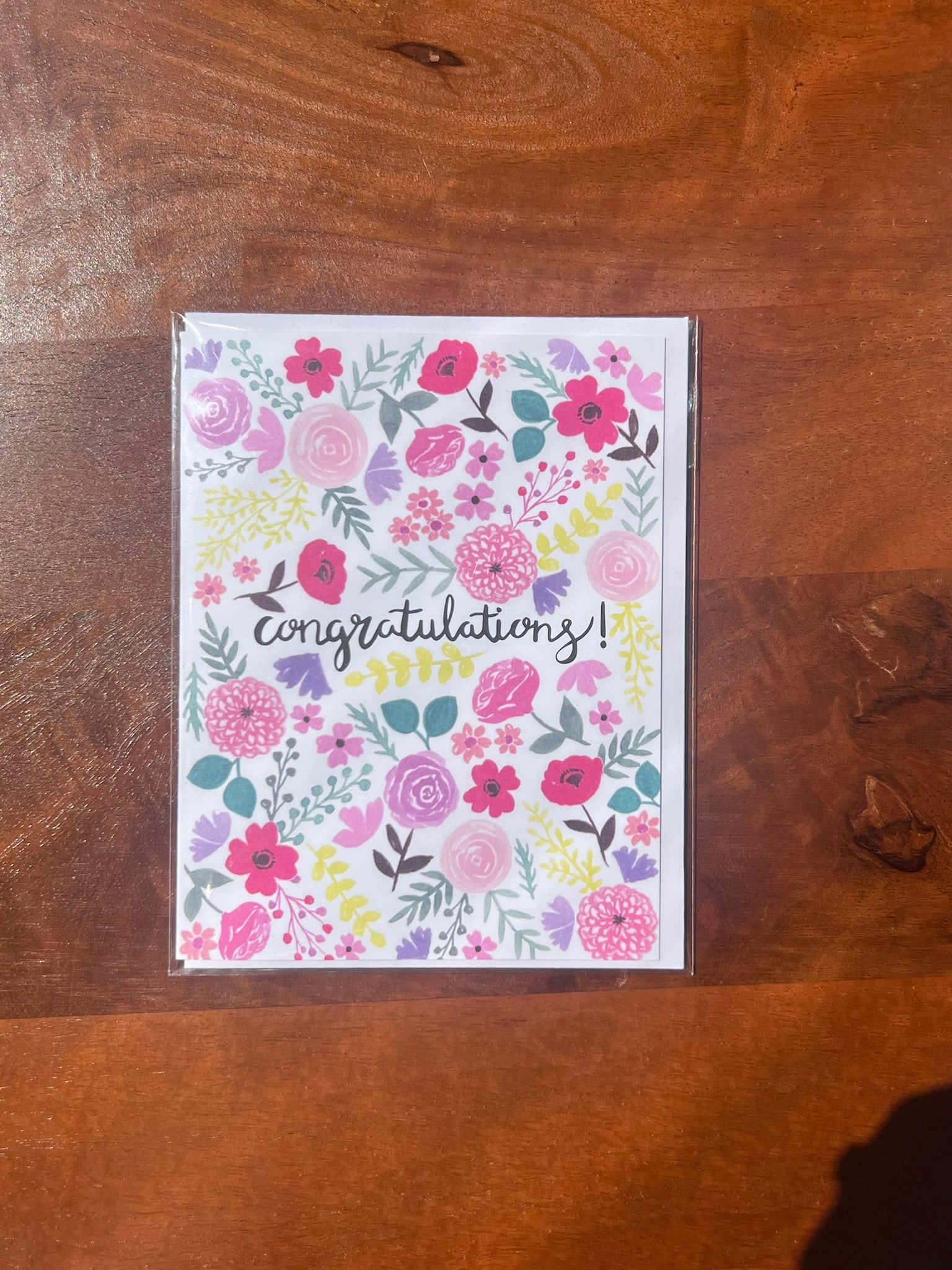 Congratulations Floral Greeting Card