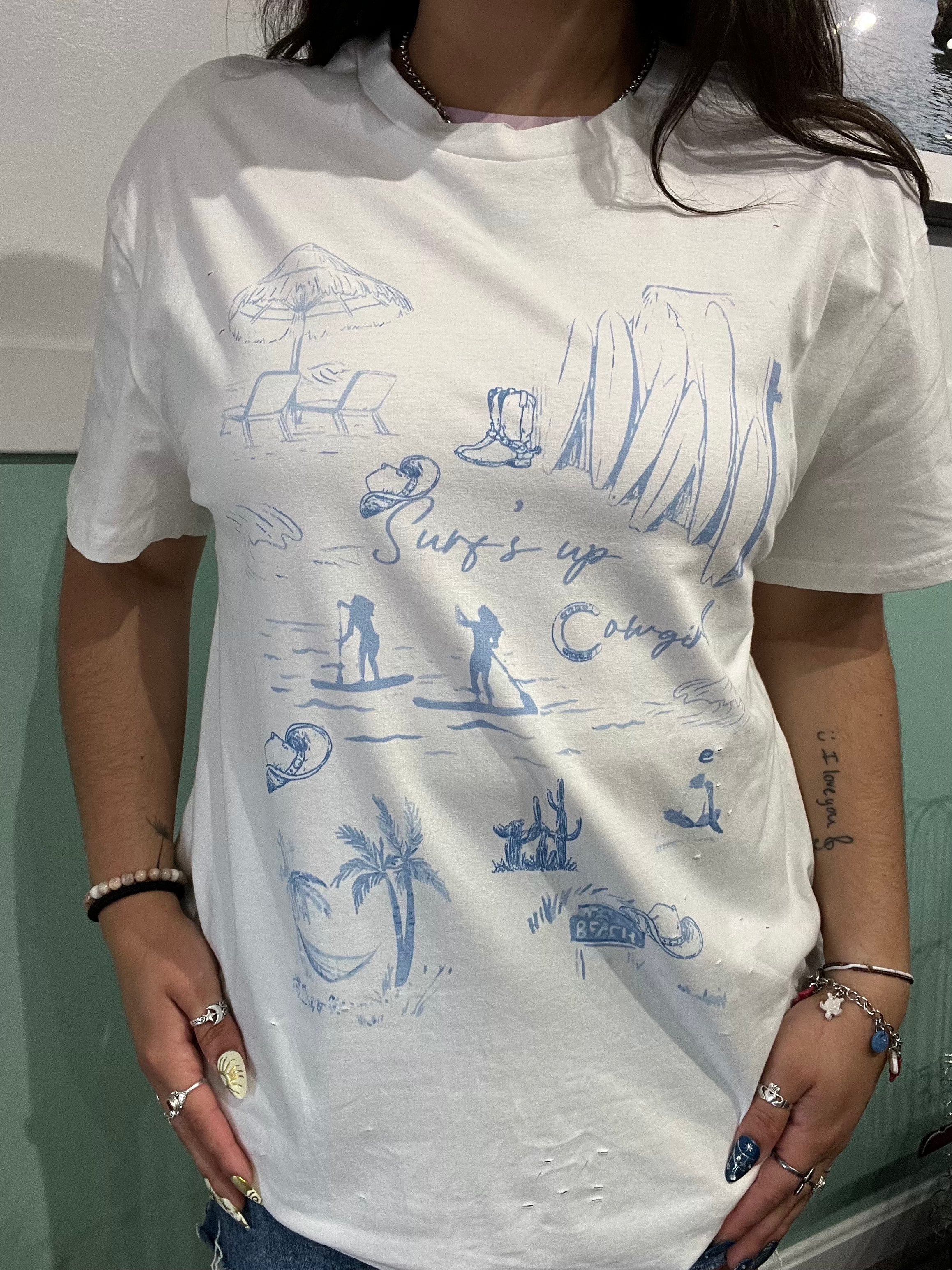 Surf's Up Cowgirl Tee