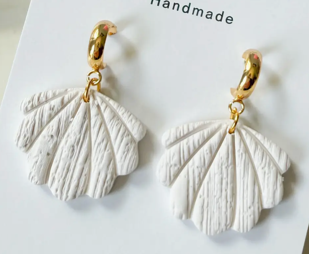 Clay Seashell Earring