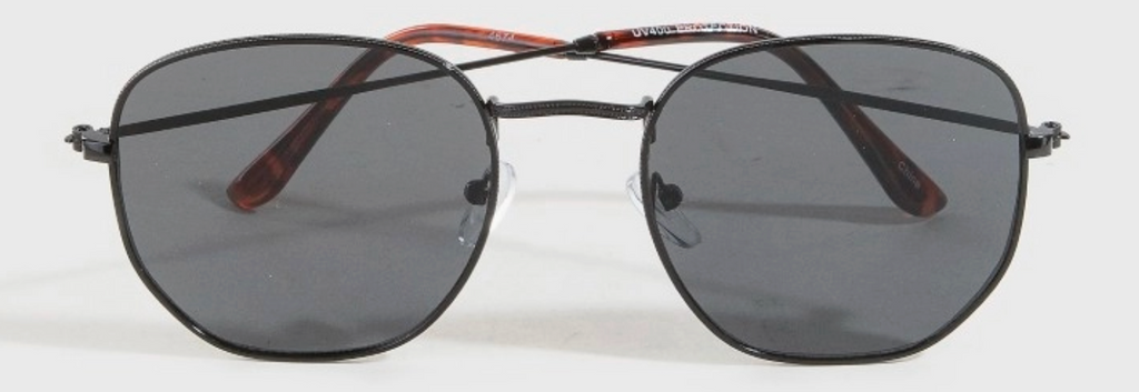 Thin Frame Metallic Sunglasses