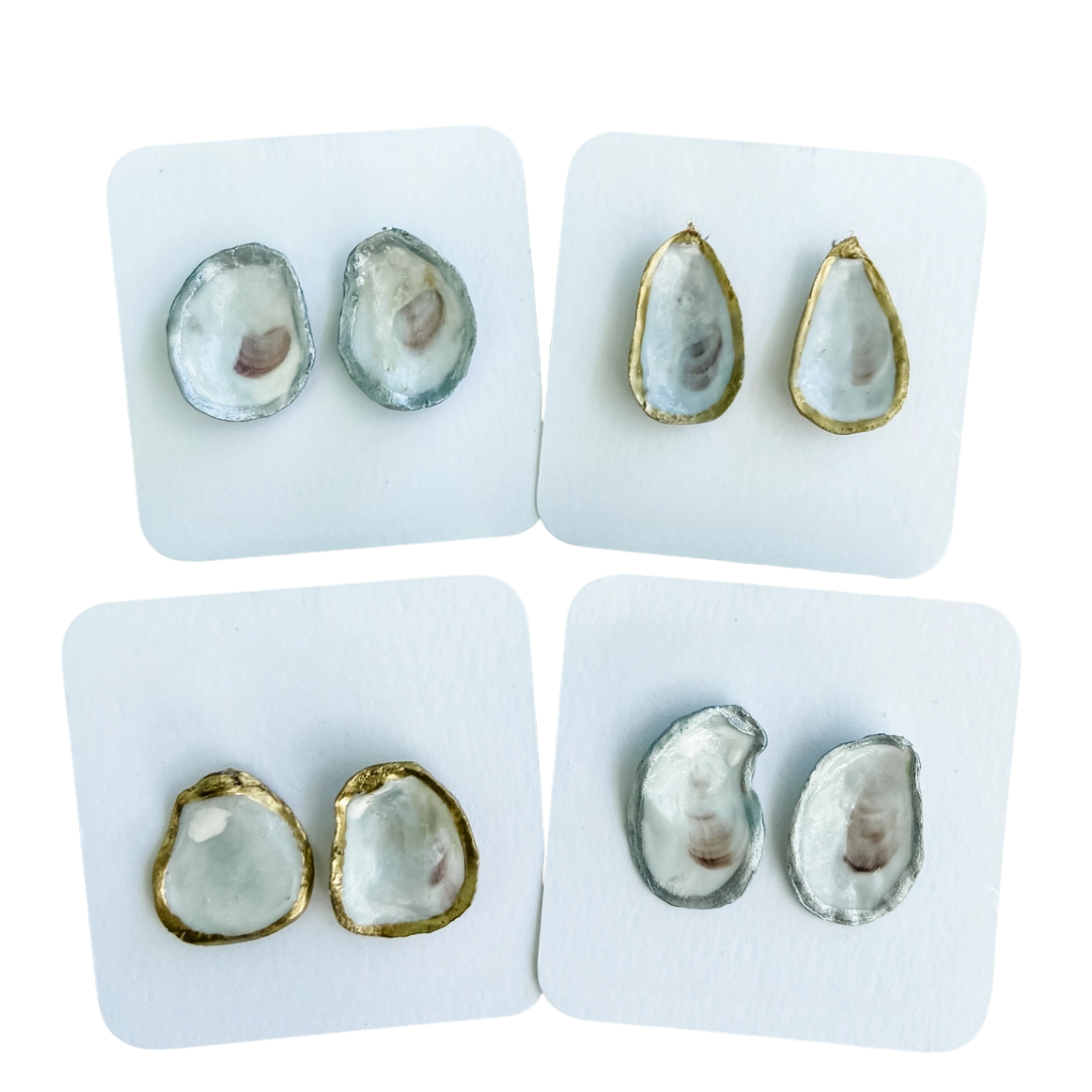 Handmade Oyster Studs